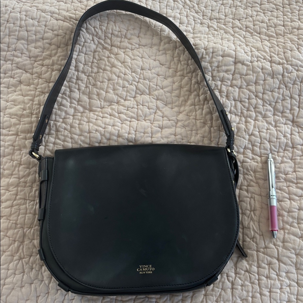 Vince Camuto Sleek Black shoulder bag